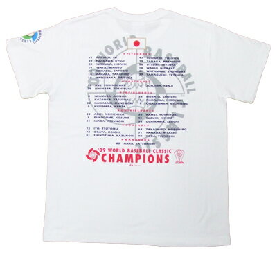 【セール 50%OFF】 2009 WBC 日本代表 優勝記念 V2メンバー Tシャツ(ホワイト) WBC2009WBCグッズをお探しなら！