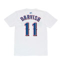 ダルビッシュ有 ネーム＆ナンバーTシャツ (レンジャーズ/ホワイト/#11) Yu Darvish