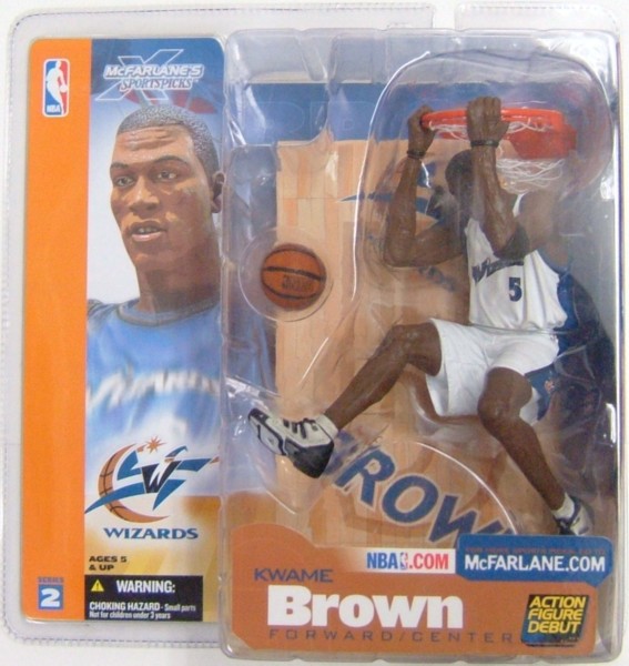 NBA マクファーレン シリーズ2クワミ・ブラウン (ワシントン・ウィザーズ/ホワイト) (McFarlane)