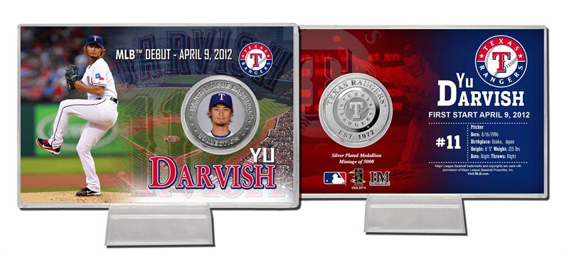 ダルビッシュ有 2012 MLBデビュー記念シルバーコインカード Yu Darvish MLB Debut Silver Coin Card ★ 7/11再入荷！