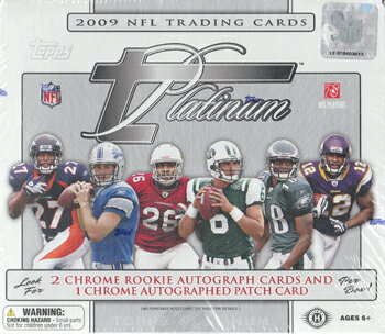 【2/8入荷！】 NFL 2009 Topps Platinum パック (アメリカンフットボール) (トレーディングカード) (アメフトカード)