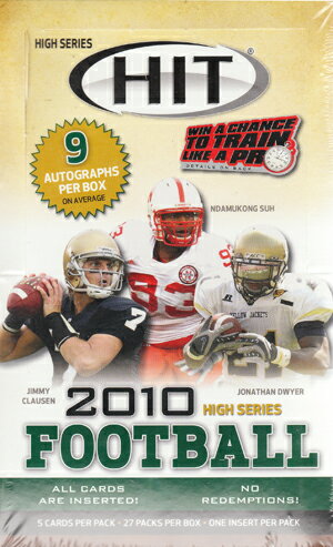 【4/3入荷！】 2010 Sage Hit High Series Football ボックス (アメリカンフットボール) (トレーディングカード) (アメフトカード) (セイジ)