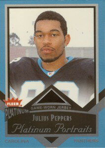 【ジュリアス　ペッパーズ】2002 Fleer Platinum Portraits Jersey / Julius Peppers