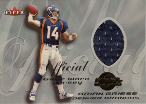 【ブライアン　グリーシー】2000 Fleer Feel the Game Jersey / Brian Griese