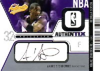 【アマレ　スタウダマイアー】NBA 2003/04 Fleer Authentix Autographs 225枚限定！ / Amare Stoudemire