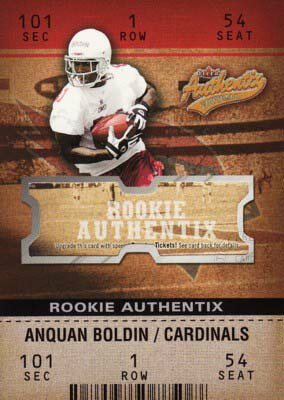 【アンクワン　ボウルディン】2003 Fleer Authentix Rookie Card 1250枚限定！ / Anquan BoldinNFLカードをお探しなら！
