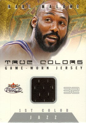 【カール　マローン】NBA 2001/02 Fleer Force True Colors Jersey 400枚限定！(215/400) / Karl Malone