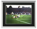 マルコ・ファン・バステン 直筆サイン入りフォト 額入り オランダ VS 西ドイツ (Marco van Basten Signed Photo: Netherlands Versus Germany) 9/25入荷! サイズ大