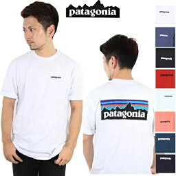 <strong>パタゴニア</strong> PATAGONIA Tシャツ P-6 LOGO RESPONSIBILI-TEE WHI WHITE BLk Black T SHIRTS アウトドア ギフト 母の日 登山