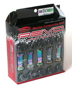 ■盗難防止超軽量レーシングホイールロックナットセット【レーシングコンポジットR40・REVO】■M12×P1.5/M12×P1.25/ネオクロ■RaingCompositeR40・REVO【RF-11N/RF-13N】
