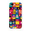 iphone5 アイフォーン iphone 5 softbank ソフトバンク スマホ カバー 全機種対応 あり ケース スマホケース スマホカバー PC ハードケース ハート カラフル 鳥 模様 ユニーク 008088