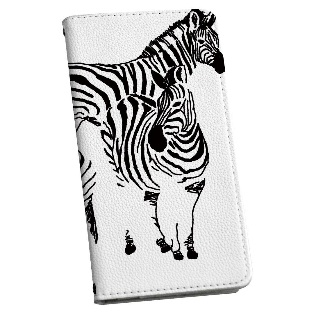 iPhone6s iphone 6s アイフォーン softbank ソフトバンク スマホ カバー 手帳型 ケース 手帳タイプ フリップ ダイアリー 二つ折り 革 動物 シマウマ シンプル 011130