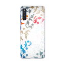 Galaxy A41 SC-41A ギャラクシー sc41a docomo ドコモ スマホ カバー ケース スマホケース スマホカバー PC ハードケース 008187 カラフル レインボー 植物 模様