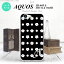 【SHV34】【スマホケース/スマホカバー】【アクオス セリエ】SHV34 スマホケース AQUOS SERIE ケース アクオス セリエ イニシャル ドット・花柄 黒 nk-shv34-341ini【メール便送料無料】