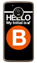 【送料無料】 Cf LTD サブウェイイニシャル B オレンジ (クリア) / for Moto G5 XT1676/MVNOスマホ(SIMフリー端末) 【Coverfull】moto g5 ケース moto g5 カバー motog5 ケース motog5 カバー モト g5 ケース モト g5 カバー モトg5ケース モトg5カバー