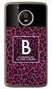 【送料無料】 Cf LTD ヒョウ柄 ネイルボトル イニシャル B ピンク (クリア) / for Moto G5 XT1676/MVNOスマホ(SIMフリー端末) 【Coverfull】moto g5 ケース moto g5 カバー motog5 ケース motog5 カバー モト g5 ケース モト g5 カバー モトg5ケース モトg5カバー