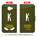 【送料無料】 手帳型スマートフォンケース Cf LTD ミリタリー イニシャル アルファベット K (カーキ) / for TORQUE G02/au 【Coverfull】torque g02 ケース torque g02 カバー g02ケース g02カバー トルク g02 ケース トルク g02 カバー 京セラ トルク au torque g02
