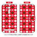 【送料無料】 手帳型スマートフォンケース Cf LTD チェック柄 (RED×PINK) / for ZenFone Go ZB551KL/MVNOスマホ(SIMフリー端末) 【Coverfull】zenfone go ケース zenfone go カバー ゼンフォンゴー ケース ゼンフォンゴー カバー zb551kl ケース
