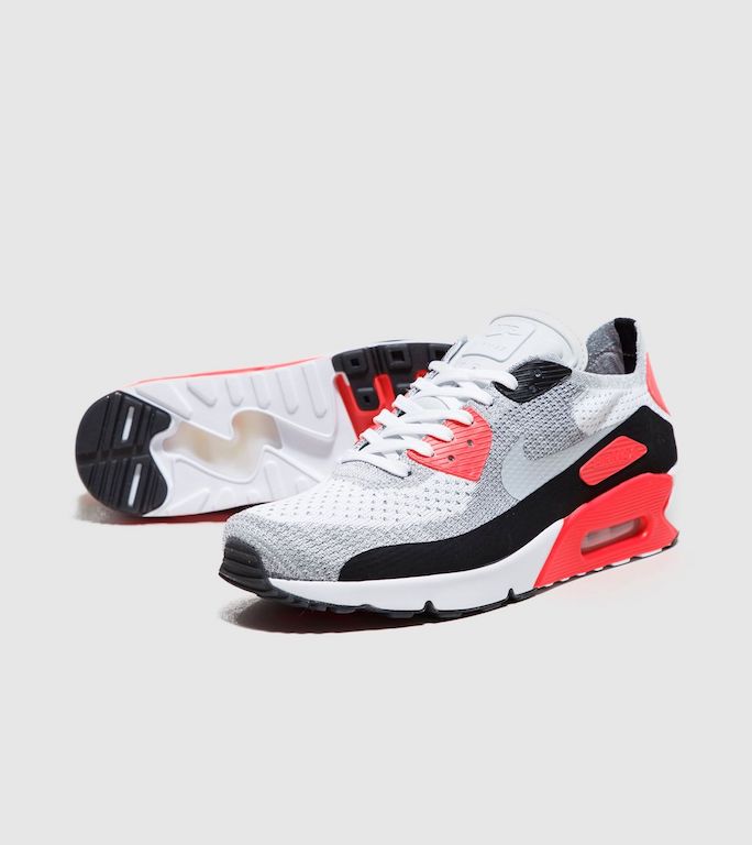 送料無料 men's メンズ 店舗限定 Nike Air Max 90 Ultra 2.0 Flyknit Textile & Synthetic Upper/Synthetic Sole 875943-100 ナイキ エアマックス 90 フライニット ホワイト オレンジ ブラック オリジナルアパレル ストリート 人気 おしゃれ かわいい スニーカー シューズ 靴