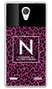 【送料無料】 Cf LTD ヒョウ柄 ネイルボトル イニシャル N ピンク (クリア) / for Libero 2 602ZT・ZTE BLADE E02/SoftBank・MVNOスマホ(SIMフリー端末) 【Coverfull】libero 2 blade e02 ケース libero 2 blade e02 カバー 602zt e02 ケース 602zt e02