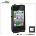 【LIFEPROOF】iPhone4/4S LifeProof Case Gen2 Black/ブラック 防水・防塵・耐衝撃ライフプルーフケース for iPhone4/4Sケース【CASEPLAY】