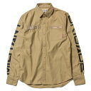送料無料 NINE RULAZ LINE ナインルーラーズ Military Shirt ミリタリーシャツ 長袖 NRAW16-031 カーキ