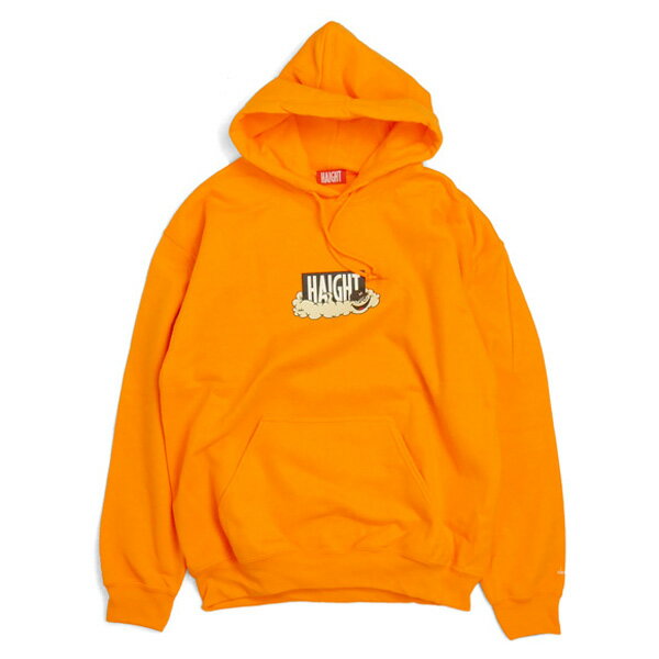 ヘイト パーカー メンズ レディース 送料無料 HAIGHT × Cleofus Hoodie プルオーバー スウェットパーカー フーディー ストリート ブランド コラボ NEON ORANGE ネオンオレンジ S-XXL HT-W188001