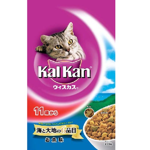 【在庫限り】カルカンウィスカス　ドライ　11歳から　海と大地の6品目　お魚味　2.0kg※お取り寄せ[AT]【D】【e-netshop】