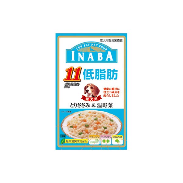 【20％OFF】いなば　11歳からの低脂肪　とりささみ&温野菜　80g[DA]【D】【e-netshop】3150円以上送料無料8/17　9：59まで！