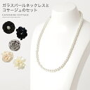 【20%offクーポン対象品】入学式 母親 ガラスパールネッ...