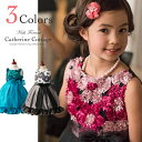 子供ドレス 2色のリボン刺繍生地 子どもドレス女の子 フォーマル 子供服 キッズ 結婚式 発表会 120 130 140 150 黒 ピンク 青 シルバー グレー 子供 ドレス フラワーガール 子どもドレス 子供フォーマルドレス 衣装 フォーマル 子供服 キャサリンコテージ