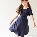 女の子 ワンピース 子供服 シワになりにくいキレイめフレアワンピース[女の子 キッズ