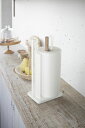 【3259】 片手で切れるキッチンペーパーホルダー トスカ ホワイト kitchen paper holder 【】【本州・四国・九州 送料無料】山崎実業 YAMAZAKI