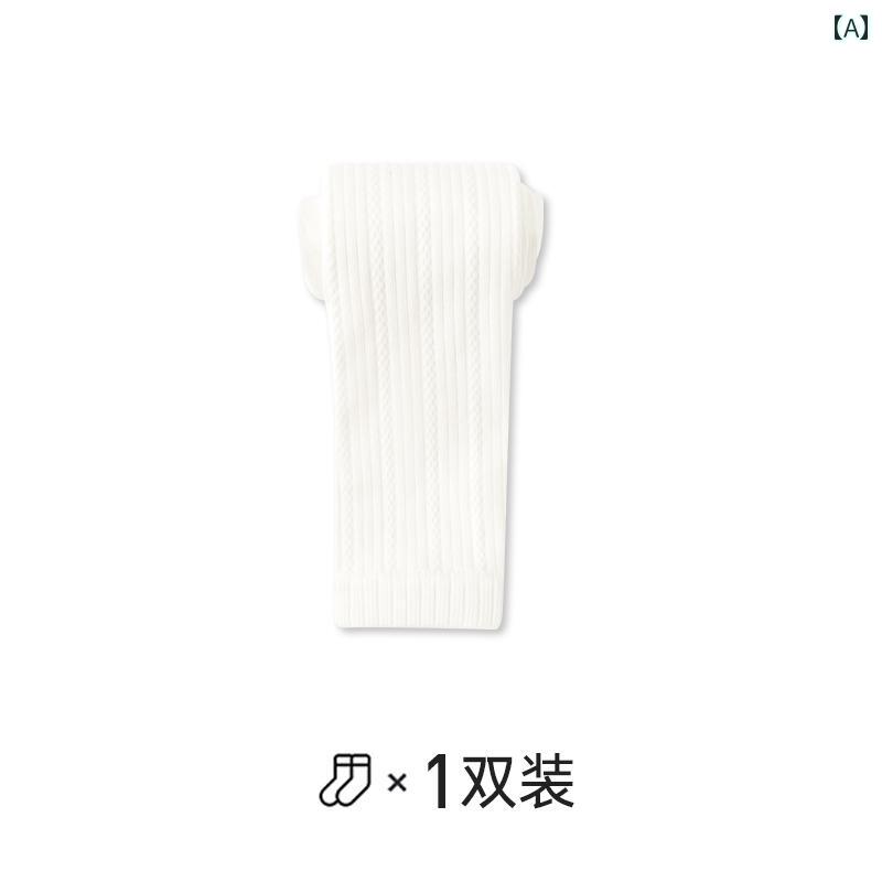 子供 女児 女の子 キッズ ガールズ ジュニア 綿 コットン 100% 春秋 薄手 スパッツ レギンス タイツ ボトムス 九分丈 9分丈 インナー 外出着 部屋着 白 ホワイト
