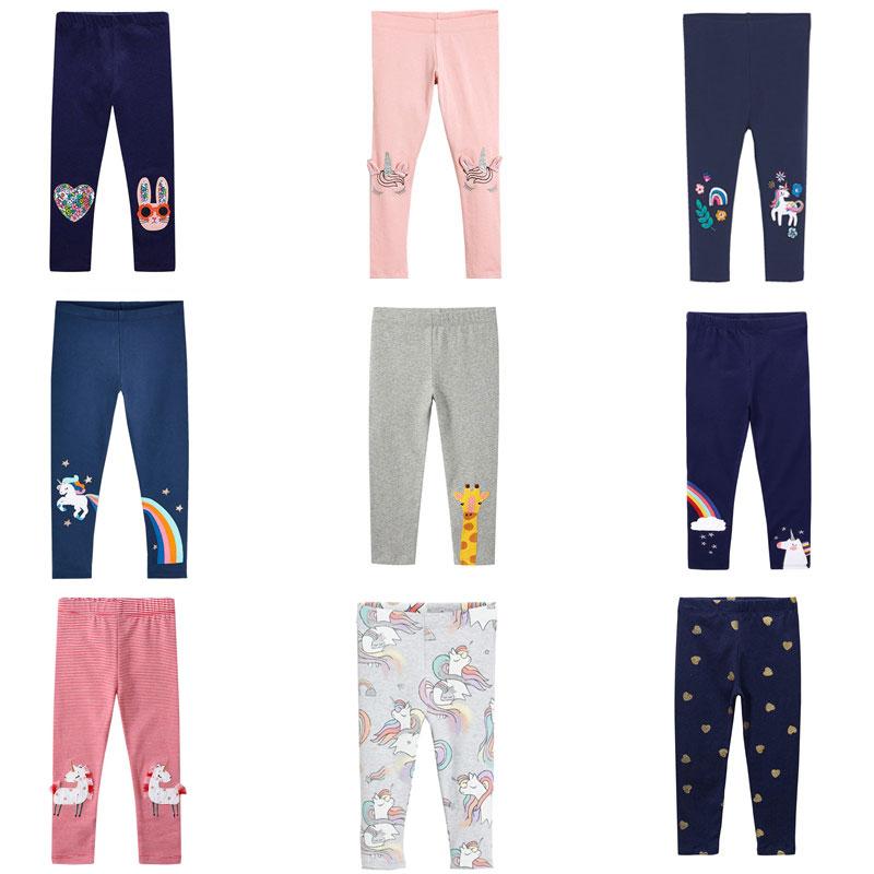 春秋 女の子 女児 綿100% コットン 伸縮性 ストレッチ スキニー タイトフィット レギンス スパッツ キャラクター柄 ウエストゴム ベビー 赤ちゃん 乳幼児 お出かけ 外出 長ズボン ロングパンツ 薄手 薄地