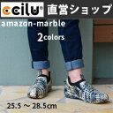 スリッポン コンフォートシューズ メンズ カジュアルシューズ ccilu-amazon marble ・・