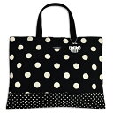 decorPolkaDot レッスンバッグ リバーシブル polka dot large(twill・black)×pol