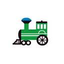 かんたんワクワクお名前シール (my目じるし アイロンタイプ 96ピース) 機関車・グリーン 日本製 【入園入学準備に便利なお名前シール】 【ネームシール】(小学校/幼稚園/保育園/ネーム/ラベル/アイロン/おなまえ/シール/イラスト/通販/楽天)