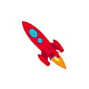 かんたんワクワクお名前シール (my目じるし アイロン伸縮タイプ 96ピース) ロケット・レッド 日本製 【入園入学準備に便利なお名前シール】 【ネームシール】(小学校/幼稚園/保育園/ネーム/ネームラベル)