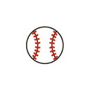 お名前シール(my目じるし アイロン 96ピース) 野球ボー...