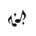 かんたんワクワクお名前シール (my目じるし 撥水タイプ 134ピース) 音符 日本製 【入園入学準備に便利なお名前シール】 【ネームシール】(小学校/幼稚園/保育園/ネーム/ネームラベル)