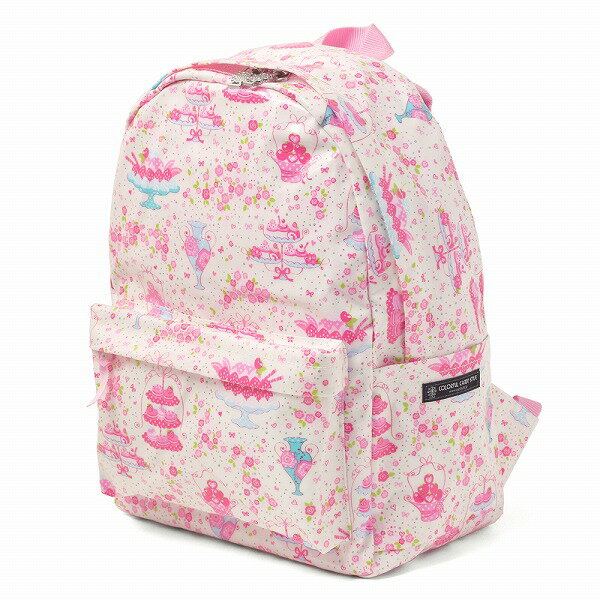 リュックサック アフタヌーンデザートのフラワーガーデン(ホワイト) 日本製 【バックパック キッズリュックサック 遠足リュック】(あす楽/子ども/子供/小学生/女の子)【到着後レビューを書いて缶バッジプレゼント】