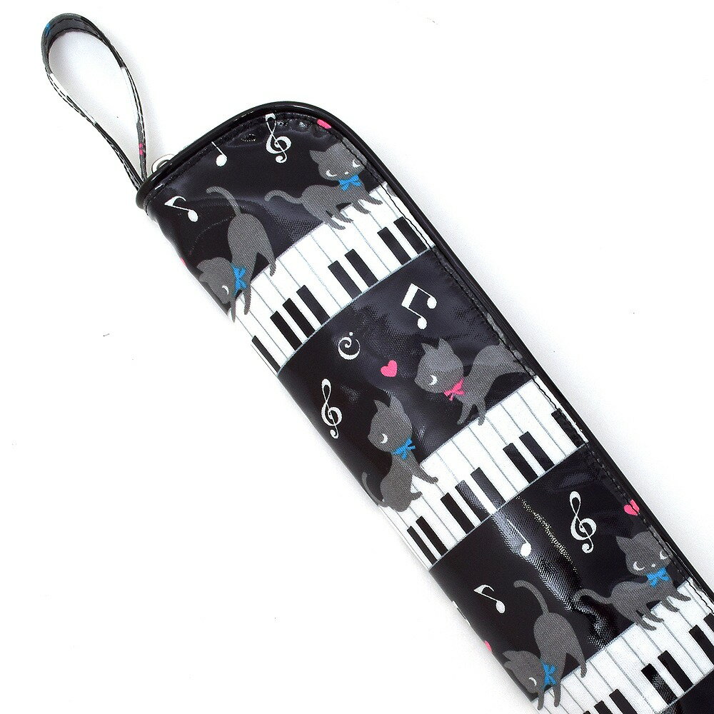 そろばんケース　ピアノの上で踊る黒猫ワルツ（ブラック）　日本製　【ソロバン/算盤/そろばん…...:ccstyle:10026656