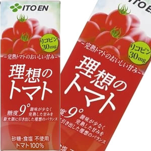 最安挑戦！【伊藤園　理想のトマト 200ml×24本入】紙パック テトラ 野菜ジュース 理想のトマト トマトジュース 無糖 無塩 トマトダイエット