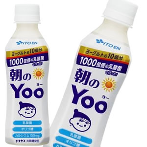 伊藤園×チチヤス共同開発！朝にぴったりの清涼飲料【朝のYoo PET 265ml×24本入り】※1配送で3ケースまで同梱可能！※紙パックの商品とは同梱できません。乳酸菌飲料 オリゴ糖 カルシウム ヨーグルト チチヤス 朝のヨー朝のYoo 乳酸菌飲料 オリゴ糖 カルシウム ヨーグルト チチヤス 伊藤園 朝のヨー 朝のyoo PET 265ml 24本入り