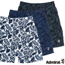 Admiral バイカラーリーフプリントサーフパンツ メンズ...