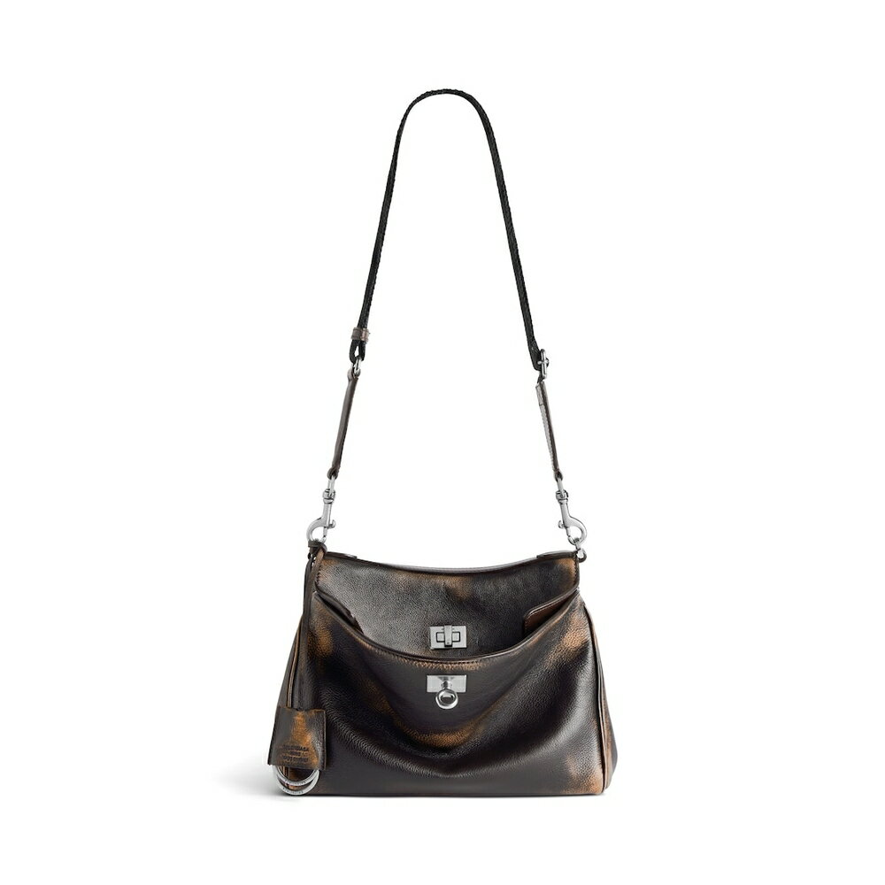 バレンシアガ BALENCIAGA メンズ RODEO メッセンジャーバッグ スモール【ブラウン 】【送料無料】【正規品】