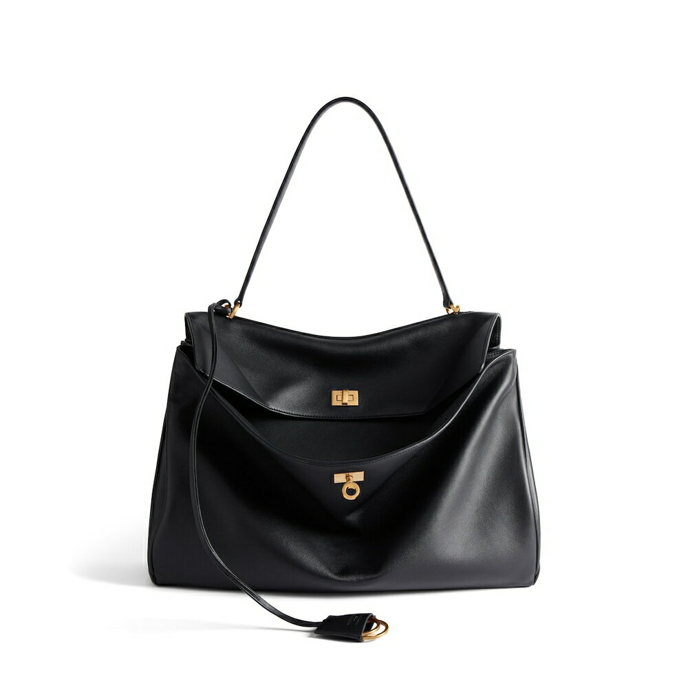 バレンシアガ BALENCIAGA メンズ RODEO ハンドバッグ ラージ【ブラック 】【送料無料】【正規品】