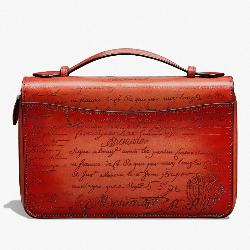 ベルルッティ Berluti イタウバ ワイド スクリットレザー 財布【tangerine 】【送料無料】【正規品】