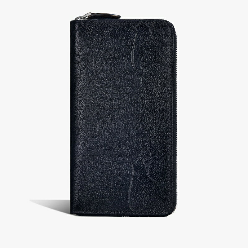 ベルルッティ Berluti イタウバ スクリットレザー ロング ジップウォレット 財布【indigo denim 】【送料無料】【正規品】